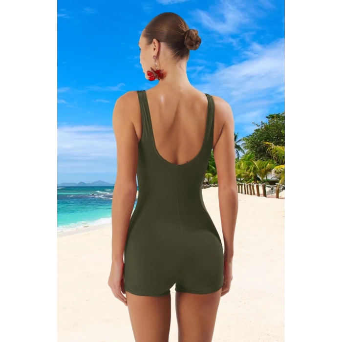 Modern Mayo Özel Tasarım Su Sporları İçin Swimsuit Şık Detaylı Esnek Kumaş Premium Kalite