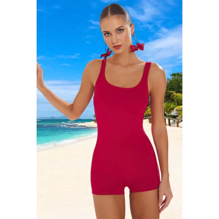 Modern Mayo Özel Tasarım Su Sporları İçin Swimsuit Şık Detaylı Esnek Kumaş Premium Kalite