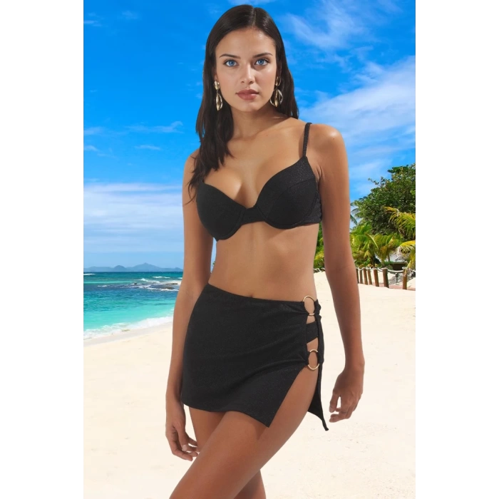 Modern Simli Bikini Takımı Yüksek Konfor Şık Detaylı Su Sporları İçin Ergonomik Kesim