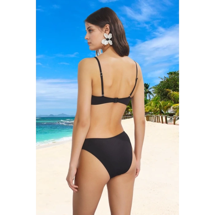 Modern Straplez Bikini Takımı Su Sporları İçin Yaz Koleksiyonu Şık Detaylı Klora Dayanıklı