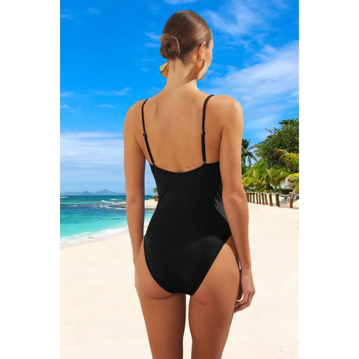 Modern Straplez Mayo Yüzme Kıyafeti Özel Tasarım Hızlı Kuruyan Havuz Mayosu Su Sporları İçin