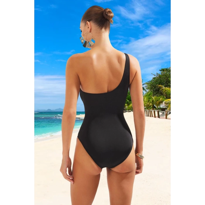 Modern Tek Omuz Mayo Ergonomik Kesim Yüzme Mayosu Özel Tasarım UV Korumalı Su Sporları İçin