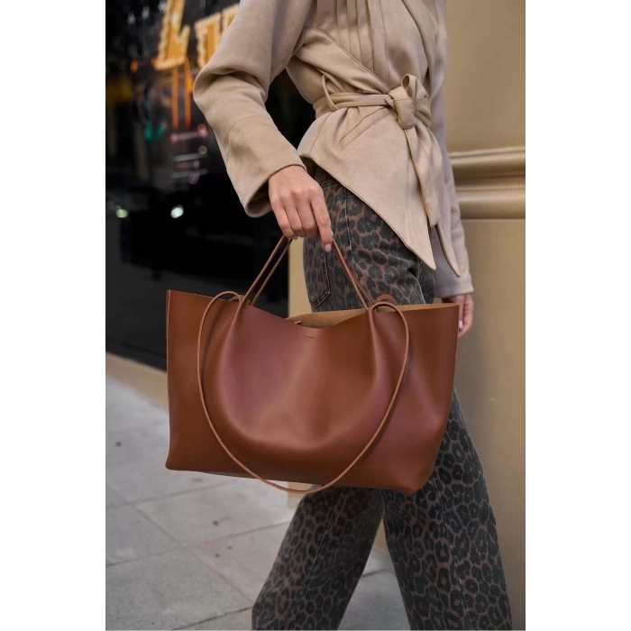 Modern Tote Çanta Geniş Hacimli Suni Deri Günlük Ofis Kullanımı Özel Tasarım Günlük Kullanım İçin