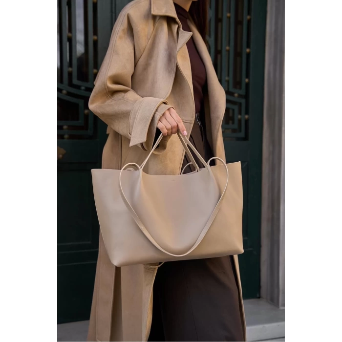 Modern Tote Çanta Geniş Hacimli Suni Deri Günlük Ofis Kullanımı Özel Tasarım Günlük Kullanım İçin