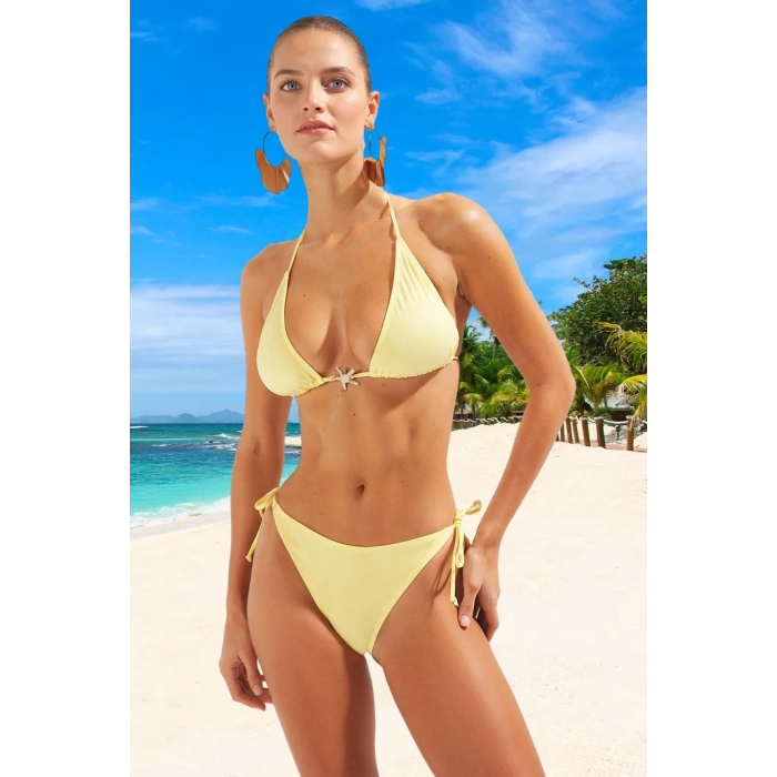 Modern Üçgen Bikini Takımı Plaj Ve Havuz İçin Yüksek Konfor Yaz Koleksiyonu Özel Tasarım