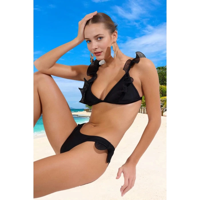 Modern Üçgen Bikini Takımı Su Sporları İçin Ergonomik Kesim UV Korumalı Yüksek Konfor