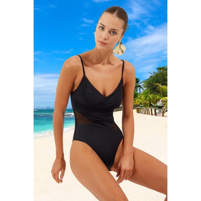 Modern V Yaka Mayo Swimsuit Deniz Kıyafeti Banyo Yaz Koleksiyonu Ergonomik Kesim