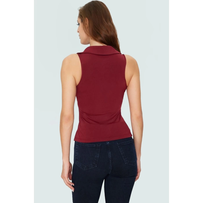 Nefes Alan Örme Bluz Polo Yaka Fitted Yaz Koleksiyonu Rahat Ve Şık Günlük Kullanım İçin