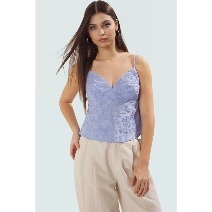 Nefes Alan Pamuklu Bluz V Yaka Peplum Yazlık Modern Stil Seçkin Malzeme Günlük Kullanım İçin