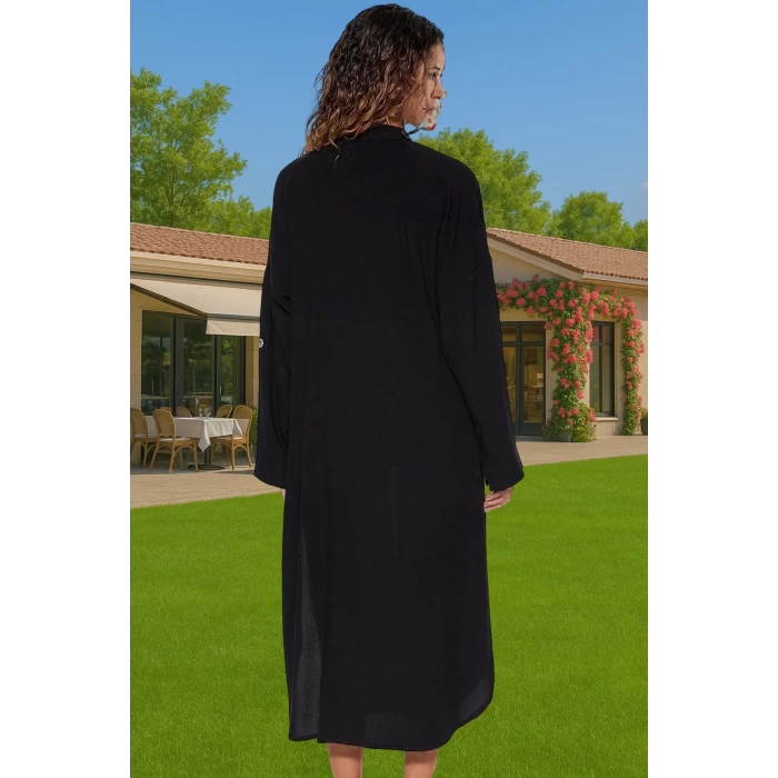 Nefes Alan Viskoz Midi Elbise Rahat Şık Plaj Şıklığı İçin Özel Tasarım Modern Stil Rahat Ve Şık