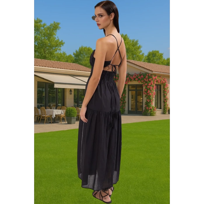 Oversize Maxi Pamuklu Plaj Elbisesi Yazlık Şık Tarz Modern Stil Kaliteli İşçilik Uzun Ömürlü