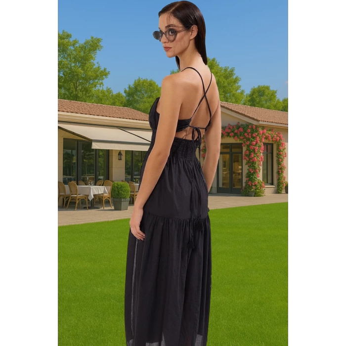 Oversize Maxi Pamuklu Plaj Elbisesi Yazlık Şık Tarz Modern Stil Kaliteli İşçilik Uzun Ömürlü