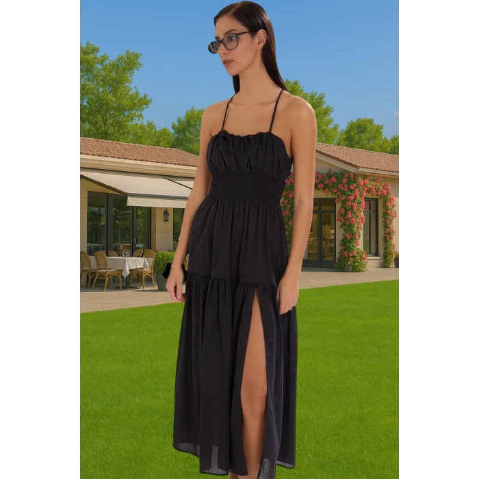 Oversize Maxi Pamuklu Plaj Elbisesi Yazlık Şık Tarz Modern Stil Kaliteli İşçilik Uzun Ömürlü