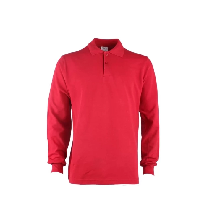 PADUS %100 Pamuk Polo Yaka Uzun Kollu T-Shirt Şık ve Konforlu İş ve Genel Kullanım