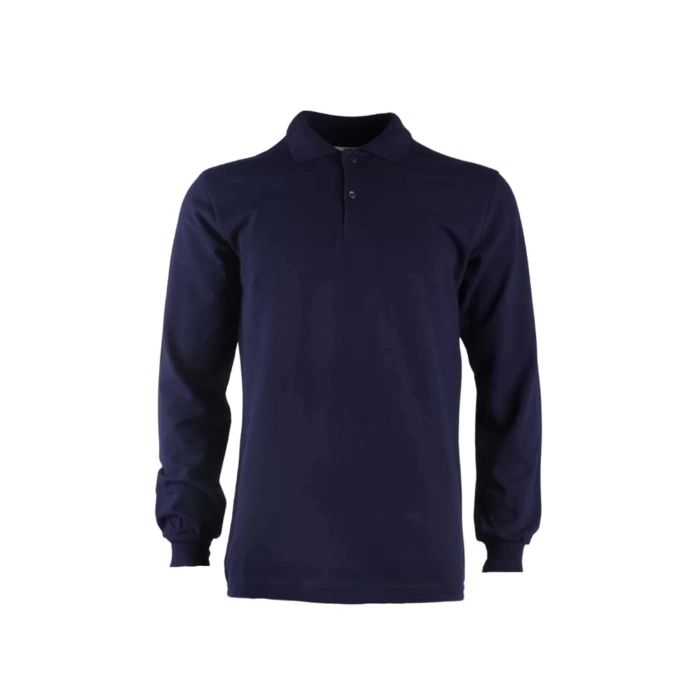 PADUS %100 Pamuk Polo Yaka Uzun Kollu T-Shirt Şık ve Konforlu İş ve Genel Kullanım