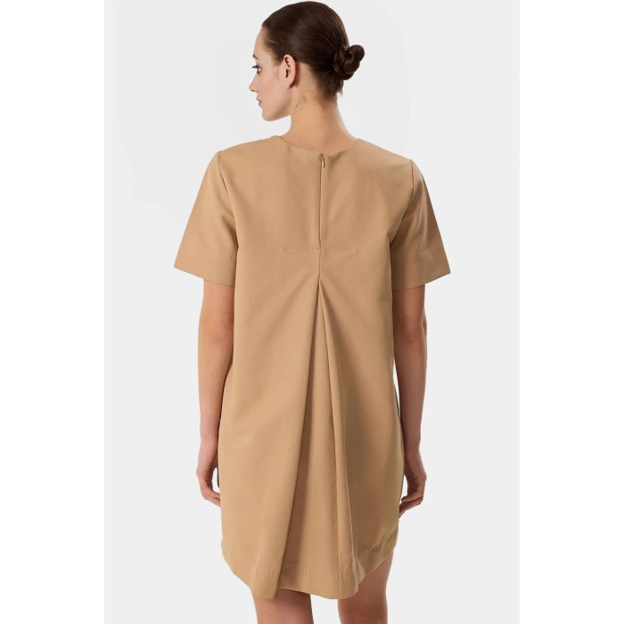 Pamuklu Gabardin Mini Elbise Rahat Şık Günlük Kombinler İçin Uzun Ömürlü Konforlu Kesim