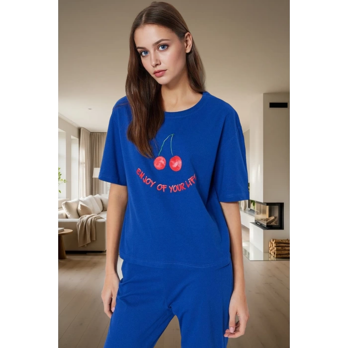 Pamuklu Pijama Takımı Rahat Regular Kalıp Boru Paça Kaliteli İşçilik