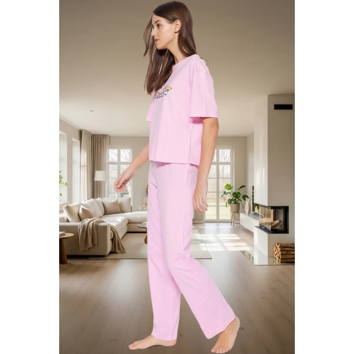 Pamuklu Pijama Takımı Rahat Regular Kalıp Boru Paça Kaliteli İşçilik