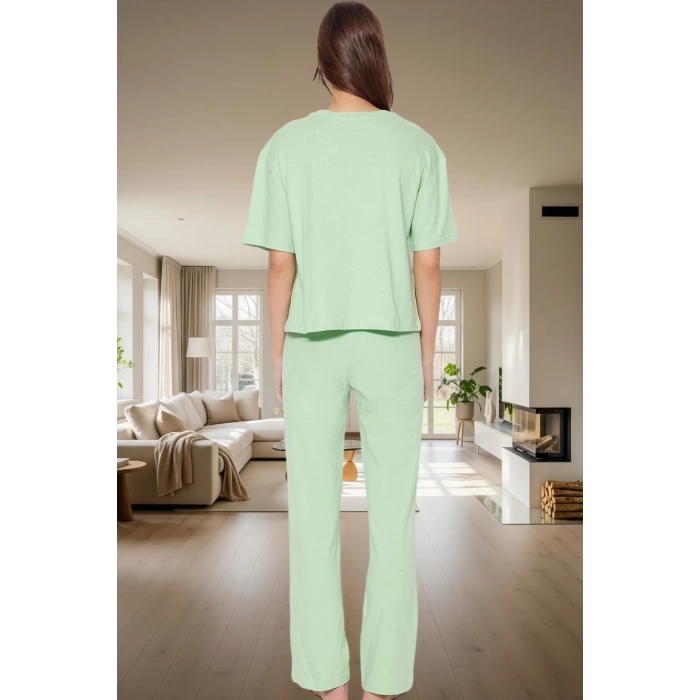 Pamuklu Pijama Takımı Rahat Regular Kalıp Boru Paça Kaliteli İşçilik