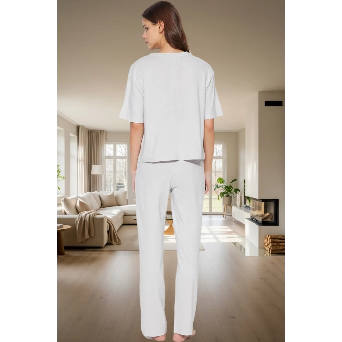 Pamuklu Pijama Takımı Rahat Regular Kalıp Boru Paça Kaliteli İşçilik