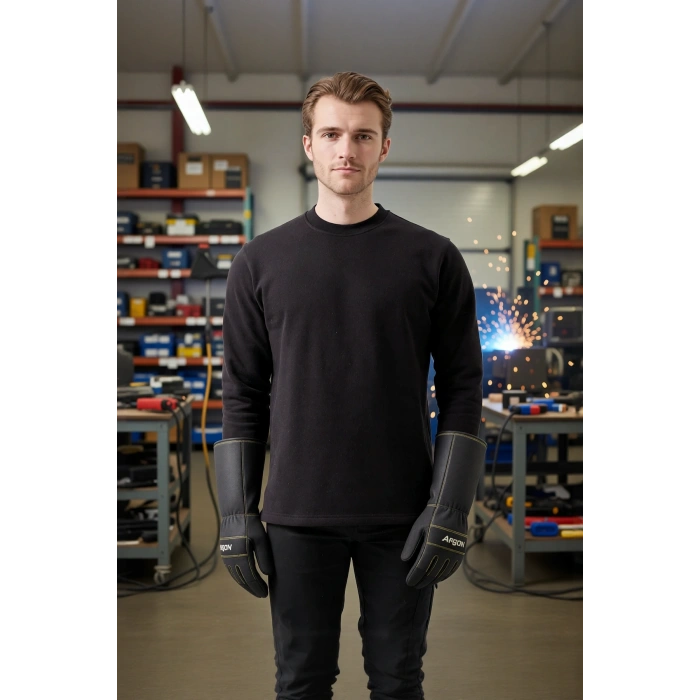 Pamuklu Sweatshirt Kışlık Erkek Süveter Galanthus Basic Rahat Kesim Günlük İş Kullanımı İçin