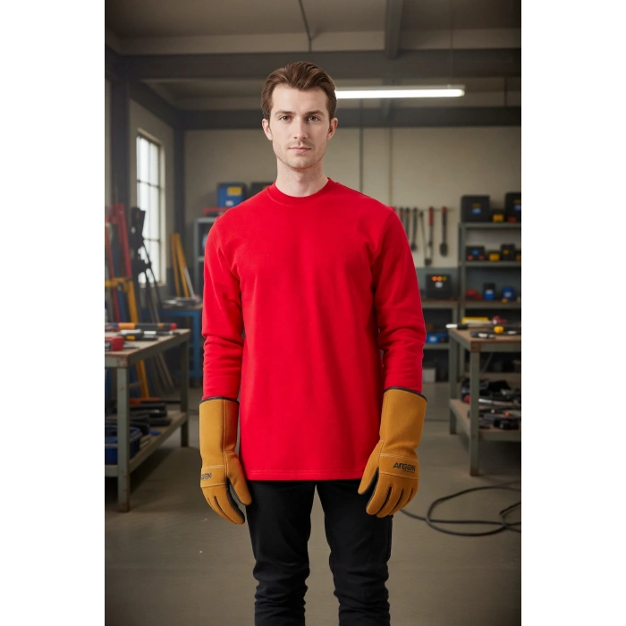 Pamuklu Sweatshirt Kışlık Erkek Süveter Galanthus Basic Rahat Kesim Günlük İş Kullanımı İçin