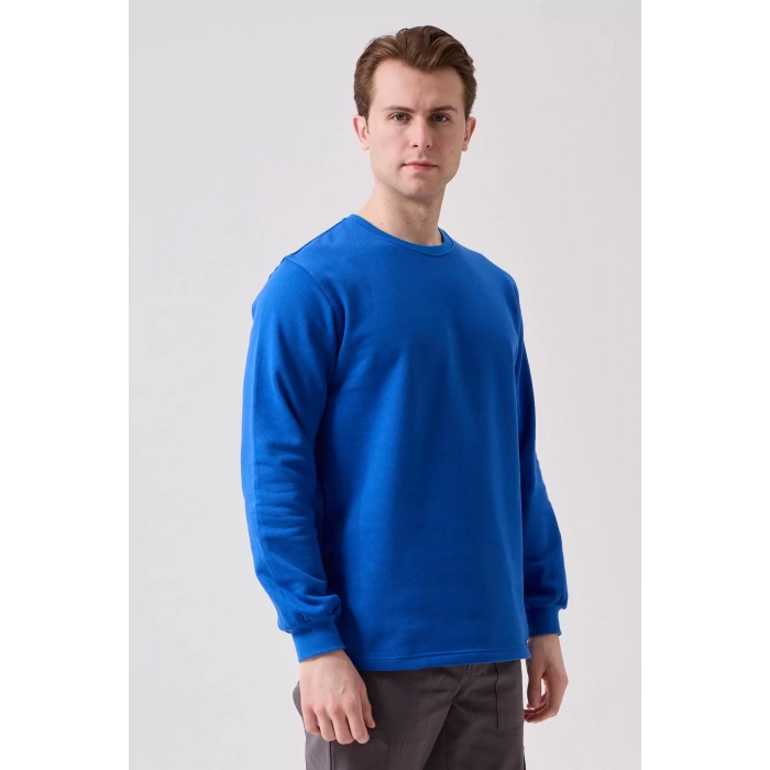 Pamuklu Sweatshirt Kışlık Erkek Süveter Galanthus Basic Rahat Kesim Günlük İş Kullanımı İçin