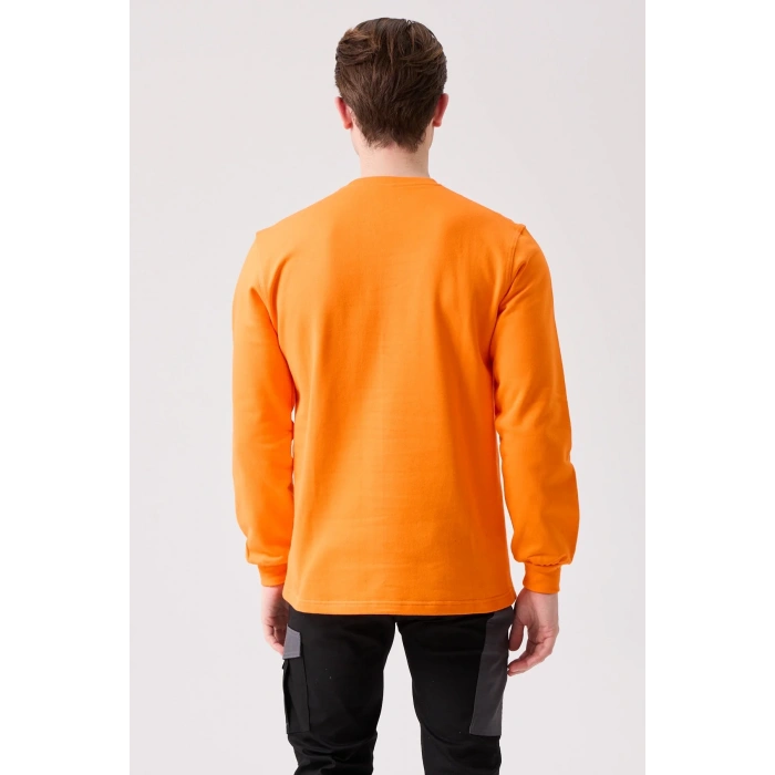 Pamuklu Sweatshirt Kışlık Erkek Süveter Galanthus Basic Rahat Kesim Günlük İş Kullanımı İçin