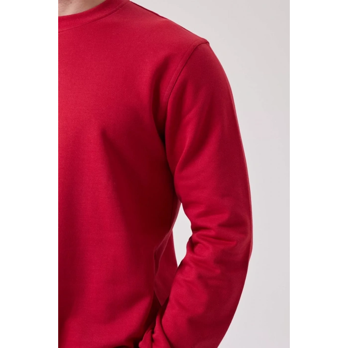 Pamuklu Sweatshirt Kışlık Erkek Süveter Galanthus Basic Rahat Kesim Günlük İş Kullanımı İçin