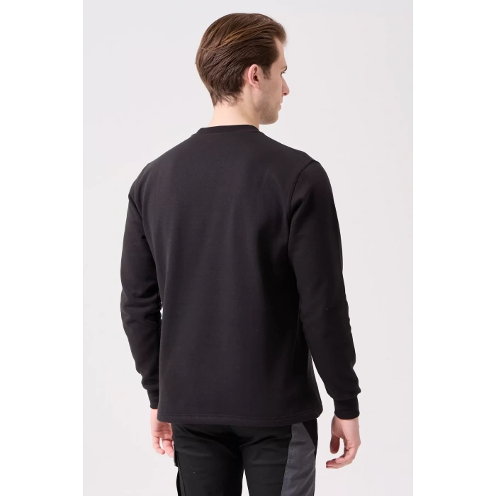 Pamuklu Sweatshirt Kışlık Erkek Süveter Galanthus Basic Rahat Kesim Günlük İş Kullanımı İçin