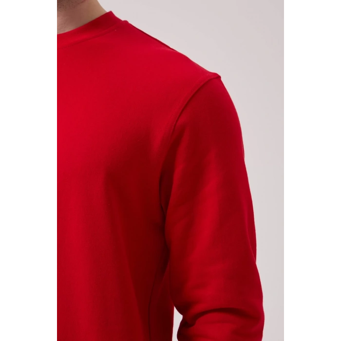 Pamuklu Sweatshirt Kışlık Erkek Süveter Galanthus Basic Rahat Kesim Günlük İş Kullanımı İçin