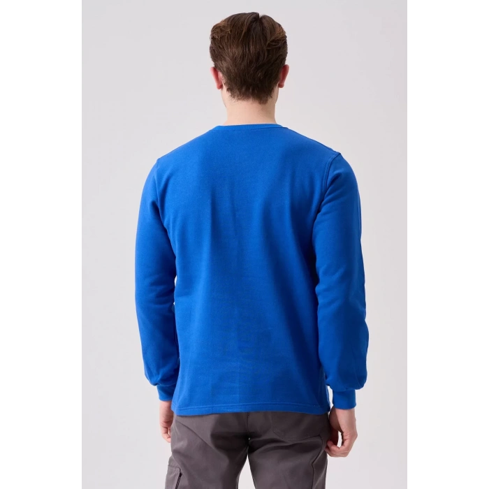 Pamuklu Sweatshirt Kışlık Erkek Süveter Galanthus Basic Rahat Kesim Günlük İş Kullanımı İçin