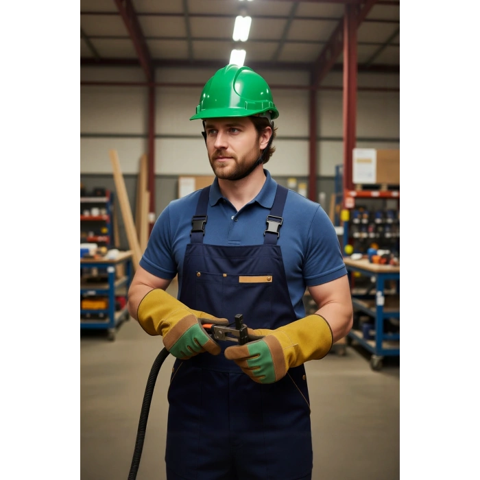 Plastik Baret Ayarlanabilir ve Darbeye Dayanıklı ISG Başlığı Kb660 Karam Vidalı