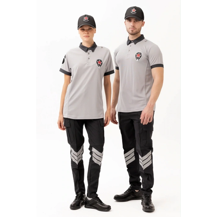 Polo Tişört İş Güvenliği Üniforması Armalı Şık Tasarım