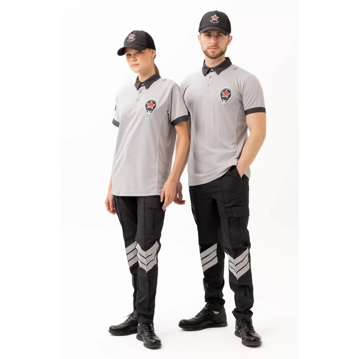 Polo Tişört İş Güvenliği Üniforması Armalı Şık Tasarım