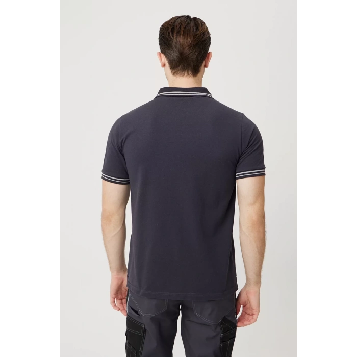 Polo Yaka Fermuarlı Tişört Nefes Alabilir İş Güvenliği Asperula shirt Şık Rahat Tasarım