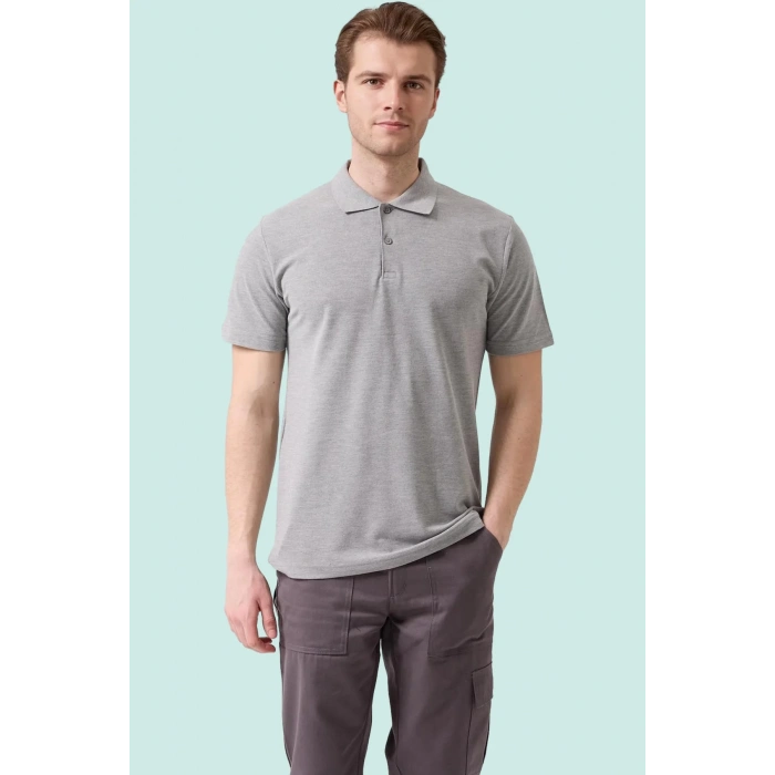 Polo Yaka Tişört 50 Pamuk Polyester Yazlık Herba shirt Pamuklu Nefes Alabilir Rahat Kesim