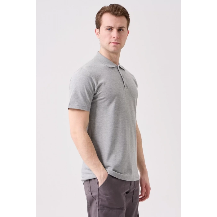 Polo Yaka Tişört 50 Pamuk Polyester Yazlık Herba shirt Pamuklu Nefes Alabilir Rahat Kesim