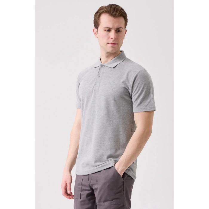 Polo Yaka Tişört 50 Pamuk Polyester Yazlık Herba shirt Pamuklu Nefes Alabilir Rahat Kesim