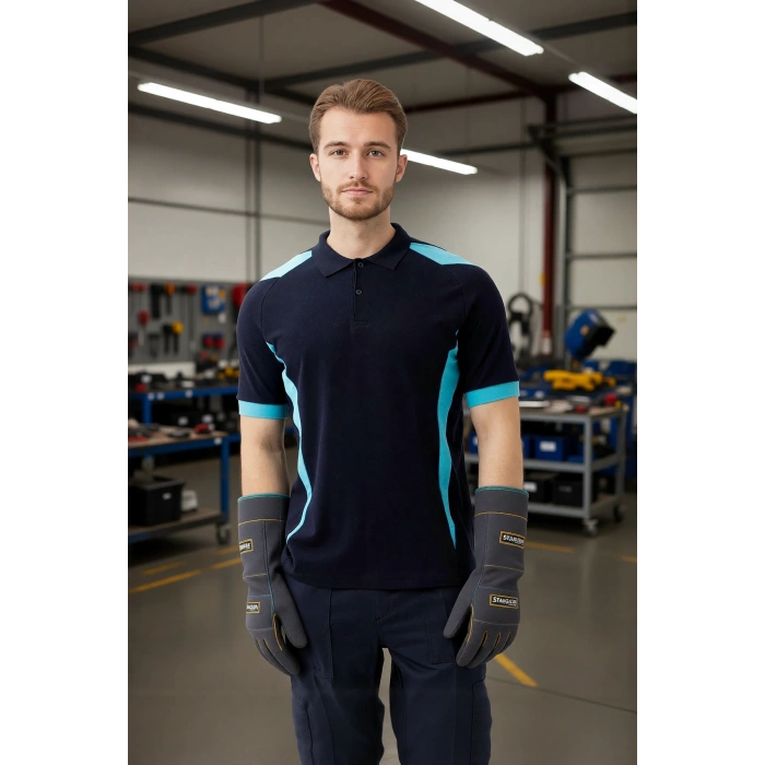 Polo Yaka Tişört İş Güvenliği Nefes Alabilir Flora shirt Şık Rahat Günlük Kullanımı İçin