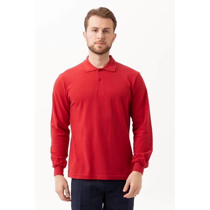 Polo Yaka Uzun Kollu Tshirt 100 Pamuk Padus shirt Şık Konforlu İş