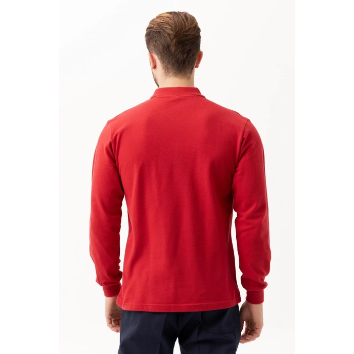 Polo Yaka Uzun Kollu Tshirt 100 Pamuk Padus shirt Şık Konforlu İş