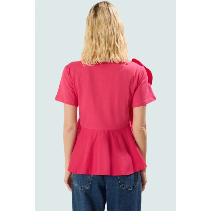 Poplin Bluz Fırfırlı Kol Detaylı Yazlık Premium Kalite Yüksek Şık Görünüm