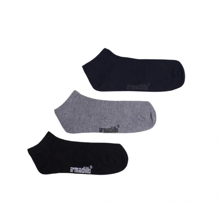 Premium Bambu Çorap Kısa-patik Gri-lacivert-siyah