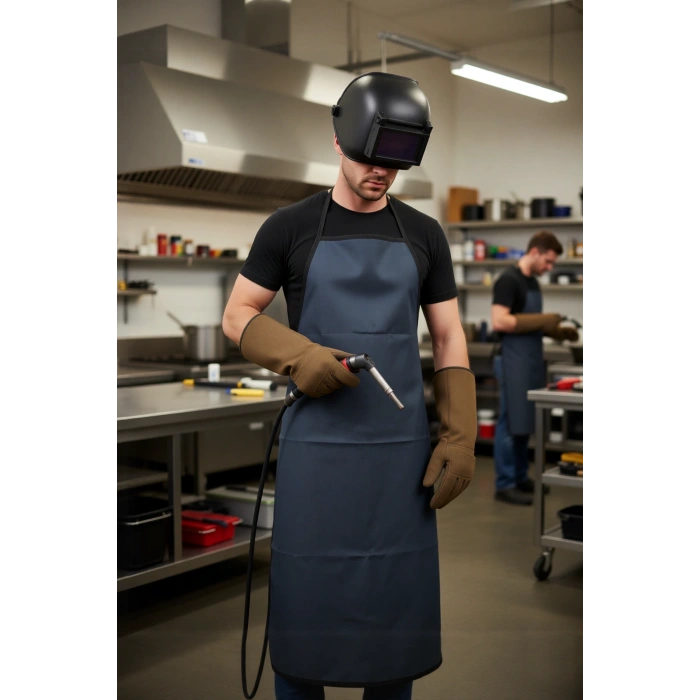 PVC Askılı Önluk Gıda Hijyen Is Guvenligi 3000 Önlük Muşamba Geçirmez Temizlik Sanayi