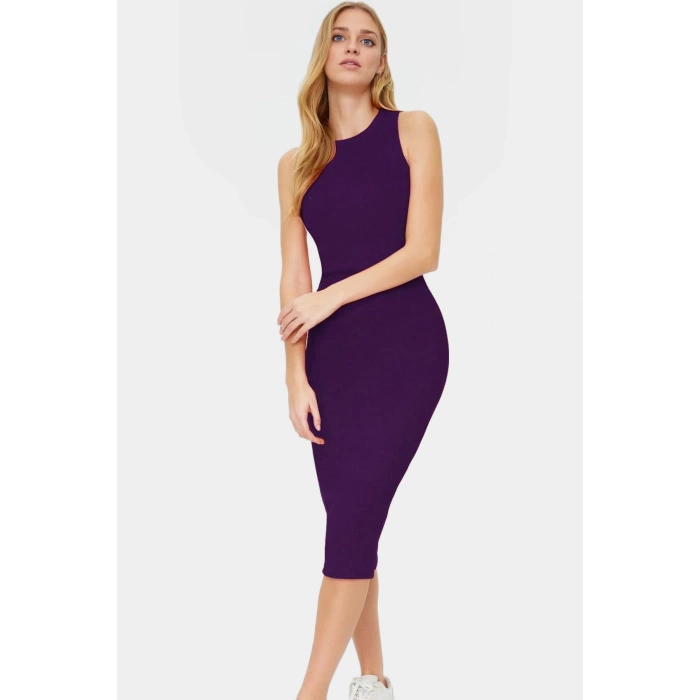 Rahat Pamuklu Bodycon Midi Elbise Yaz için Mükemmel Seçim Özel Tasarım