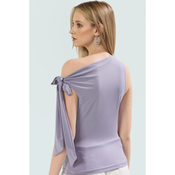 Rahat ve Şık Örme Bluz Regular Boy Fitted Kalıp Polyester Elastan Karışımı Özel Tasarım