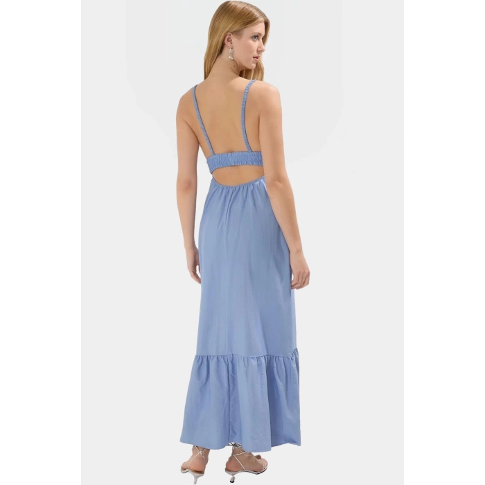 Rahat ve Şık Polyester Midi Elbise Günlük Kullanım Profesyonel Görünüm Dayanıklı Malzeme