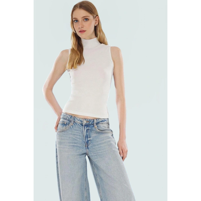 Rahat ve Şık Rejenere Kaşkorse Bluz Regular Fit Dik Yaka Zarifane Tasarım Premium Kalite