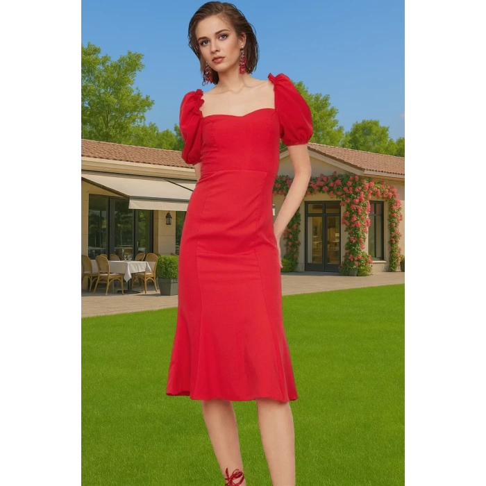 Rahat Yazlık Midi Boy Bodycon Abiye Elbise Uzun Ömürlü Günlük Kullanım İçin Rahat Ve Şık
